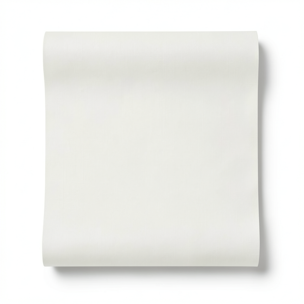 German Plain Wallpaper 10m x 0.53m Off White, Model 10004-25