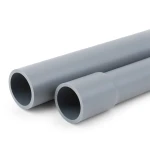 مواسير UPVC ضغط 10 بار قطر خارجي 450 مم سمك 21.50 مم لون رمادي