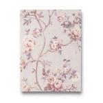 Italian Wallpaper Rose Color Floral Design, Size 10m x 0.70m, Model 15006