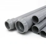 انابيب UPVC الوطنية ضغط 16 بار  قطر خارجي 200 مم سمك 11.9 مم لون رمادي