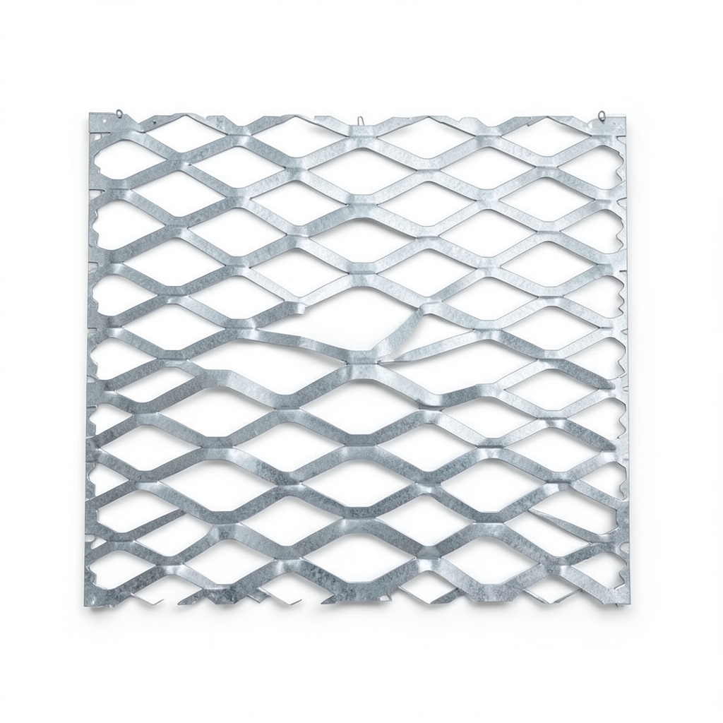 Galvanised Steel Expanded Metal Mesh Bahri Thickness 2 mm Width 2.44 meter Length 6 M