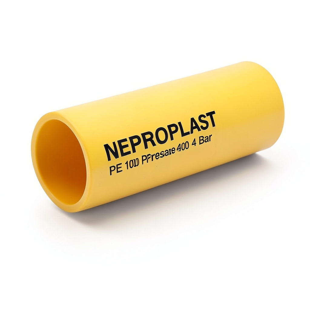 HDPE Pipes PE 100 Pressure 4 Bar Outside Diameter 400 mm Thickness 9.8 mm Yellow | NEPROPLAST