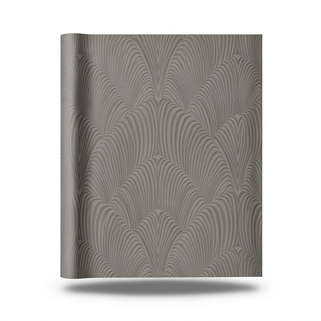 Italian Wallpaper Dark Beige Color Modern Design, Size 10m x 0.53m, Model Z21716