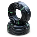 أنابيب HDPE PE 80 ضغط 3.2 بار قطر خارجي 125 مم سمك 3.1 مم لون اسود | نيبروبلاست