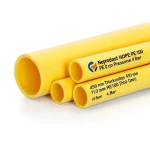 مواسير HDPE نيبروبلاست PE 100 ضغط 4 بار قطر 450 مم سمك 11.0 مم لون أصفر | نيبروبلاست