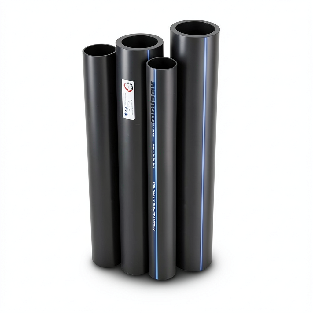 مواسير HDPE PE 100 ضغط 4 بار قطر خارجي 160 مم سمك 4.0 مم لون اسود | نيبروبلاست