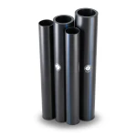 مواسير HDPE PE 100 ضغط 4 بار قطر خارجي 180 مم سمك 4.4 مم لون اسود | نيبروبلاست