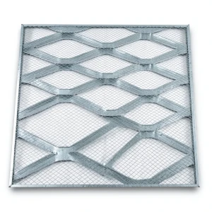 Galvanised Steel Expanded Metal Mesh Bahri Thickness 2.7 mm Width 2.44 m Length 6 m