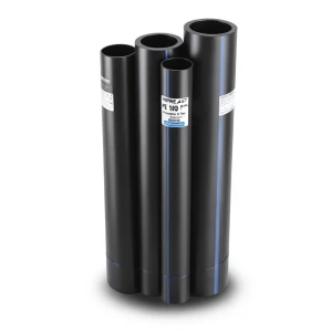 مواسير HDPE PE 100 ضغط 4 بار قطر خارجي 200 مم سمك 4.9 مم لون اسود | نيبروبلاست