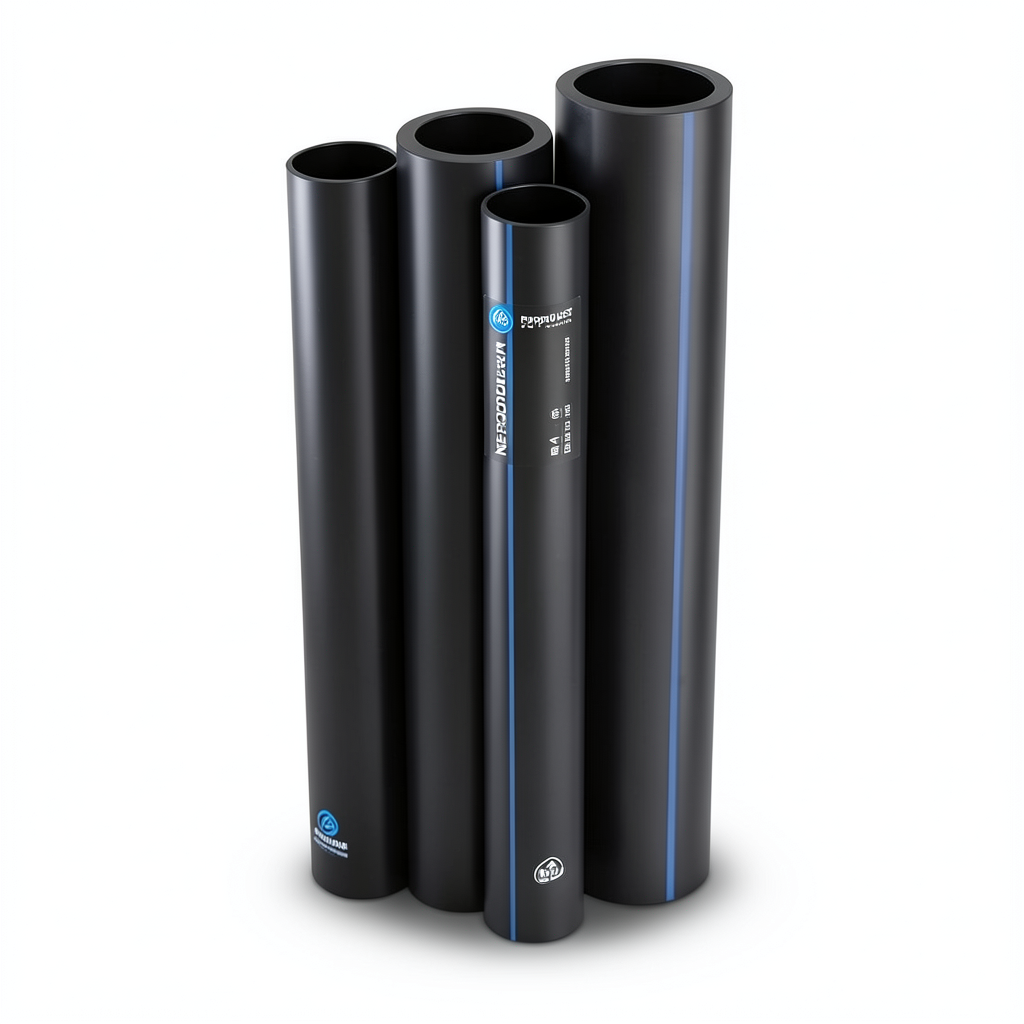 Neproplast HDPE Pipes PE 100 Pressure 4 Bar 225 mm OD Thickness 5.5 mm Black | NEPROPLAST
