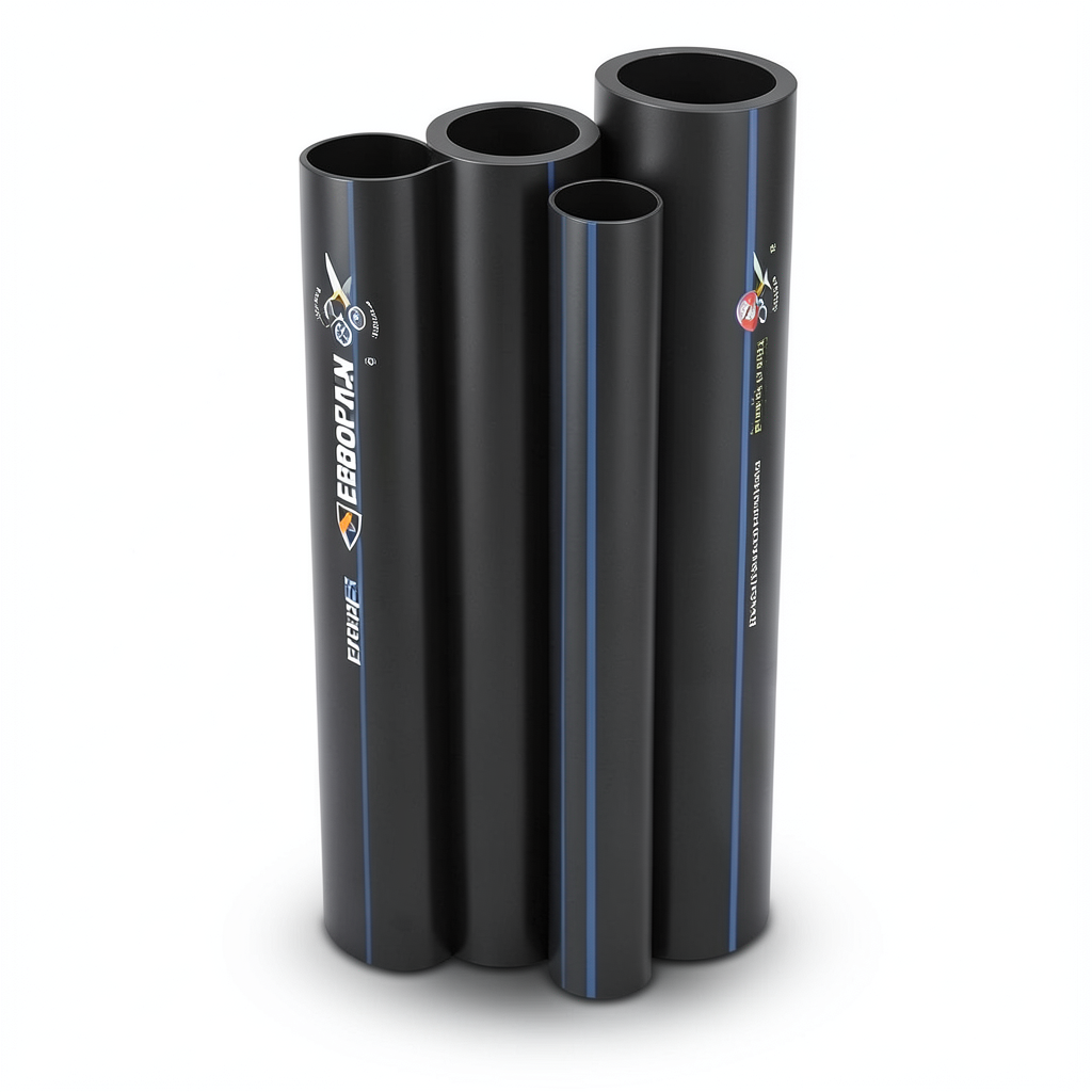 HDPE Pipes PE 100 Pressure 4 Bar Outside Diameter 315 mm Thickness 7.7 mm Black | NEPROPLAST