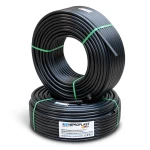 أنابيب HDPE PE 80 ضغط 3.2 بار قطر خارجي 75 مم سمك 1.9 مم لون اسود | نيبروبلاست