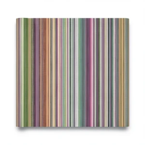 Italian Wallpaper Striped Design 10m x 0.53m Multicolored