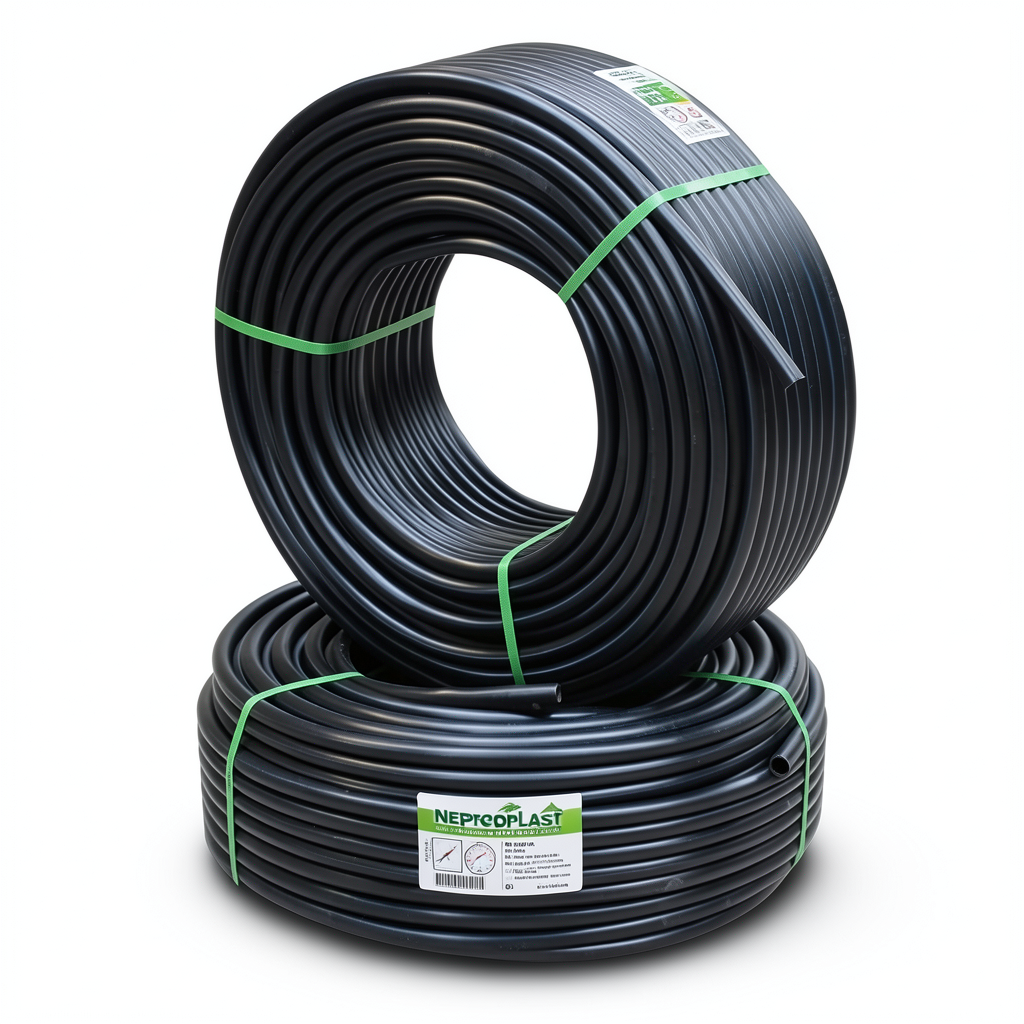 أنابيب HDPE نيبروبلاست PE 80 ضغط 3.2 بار قطر خارجي 90 مم سمك 2.2 مم لون اسود | نيبروبلاست