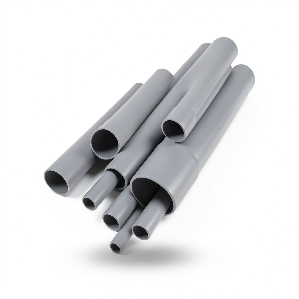 UPVC Pipes Nominal Pressure 4 Bar Outside Diameter 630 mm Thickness 12.4 mm Gray