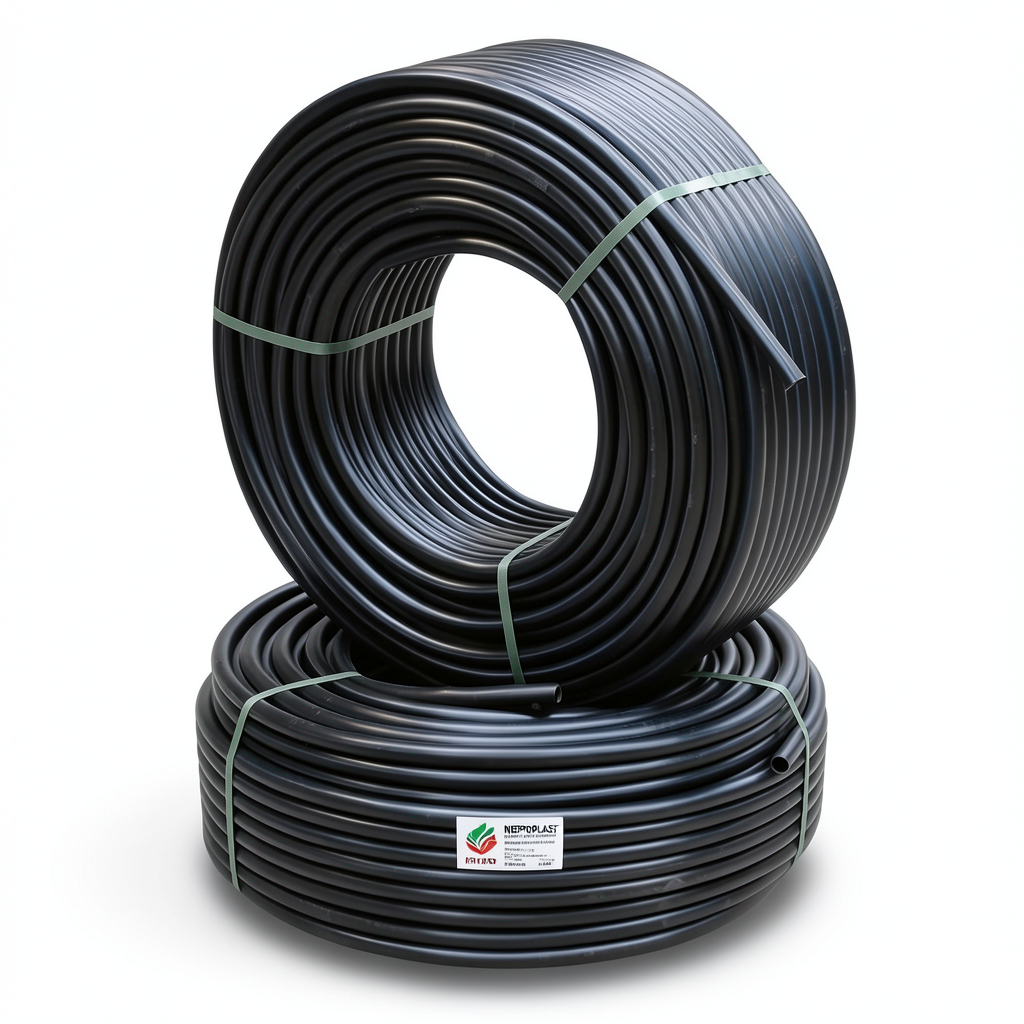HDPE Pipes PE 80 Pressure 3.2 Bar Outside Diameter 110 mm Thickness 2.7 mm Black | NEPROPLAST