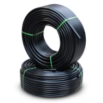 أنابيب HDPE PE 80 ضغط 3.2 بار قطر خارجي 125 مم سمك 3.1 مم لون اسود | نيبروبلاست