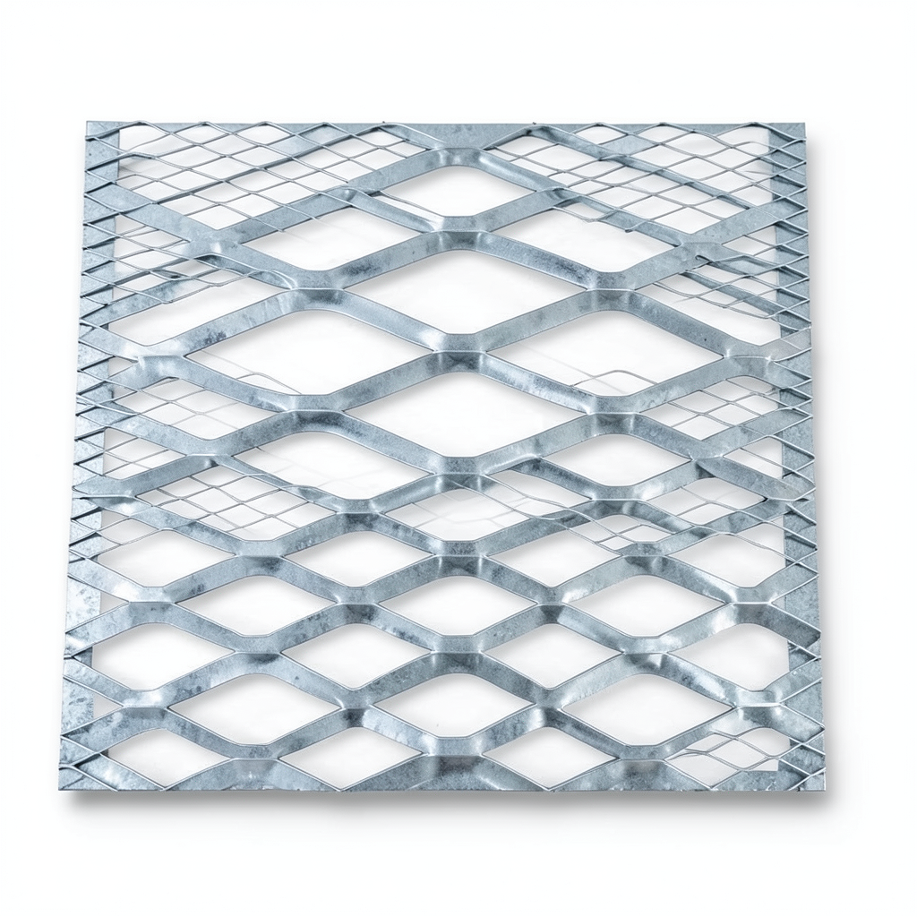 Galvanised Steel Expanded Metal Mesh Bahri Thickness 1.8 mm Width 2.44 m Length 7 m