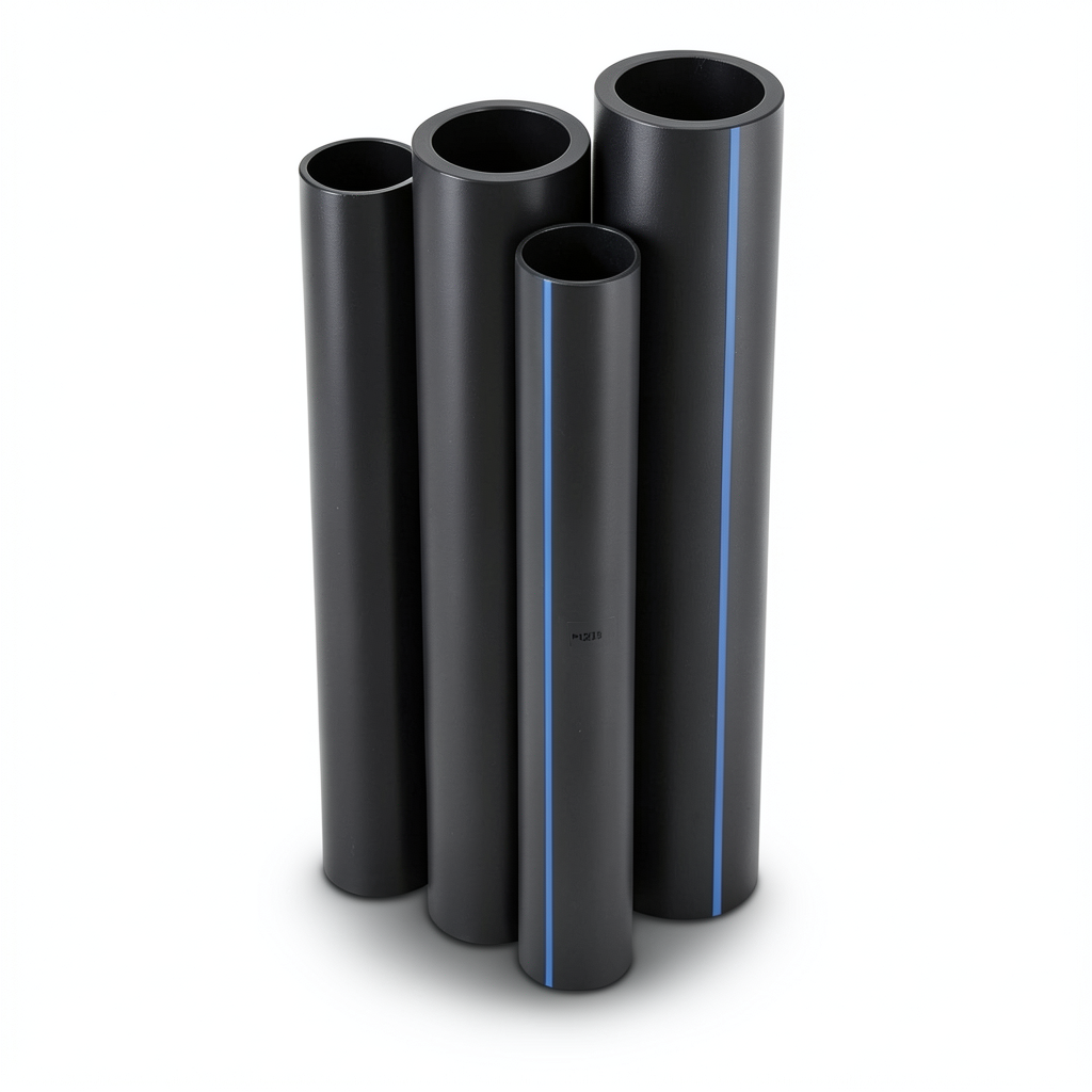 مواسير HDPE PE 100 ضغط 4 بار قطر خارجي 140 مم سمك 3.5 مم لون اسود | نيبروبلاست