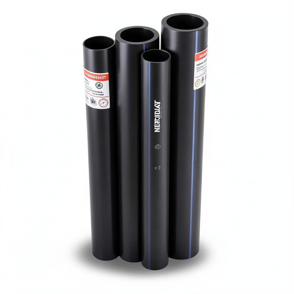 مواسير HDPE PE 100 ضغط 4 بار قطر خارجي 160 مم سمك 4.0 مم لون اسود | نيبروبلاست