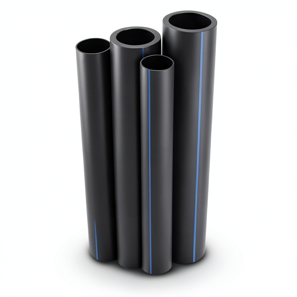 HDPE Pipes PE 100 Pressure 4 Bar Outside Diameter 180 mm Thickness 4.4 mm Black | NEPROPLAST