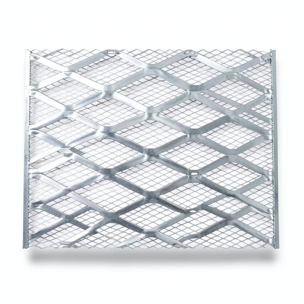 Bahri Galvanised Steel Expanded Metal Mesh 2 mm Thickness 2.44 m Width 7 m Length by Bait Al Tatawor