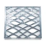 Galvanised Steel Expanded Metal Mesh Bahri 2.3 mm Thickness, 2.44 m Width, 6 m Length