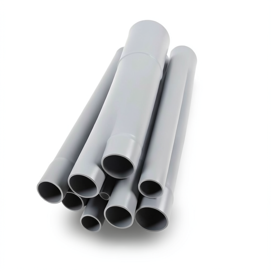 UPVC Pipes Nominal Pressure 4 Bar Outside Diameter 560 mm Thickness 11 mm Gray