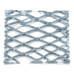 Galvanised Steel Expanded Metal Mesh Bahri Thickness 2.8 mm Width 2.44 m Length 1 m