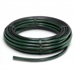 لفة أنابيب بلاستيك HDPE ضغط  3.9 بار [PE 63] قطر خارجي 140 مم  SDR 21  لون اسود مع خط اخضر | مصنع المنى