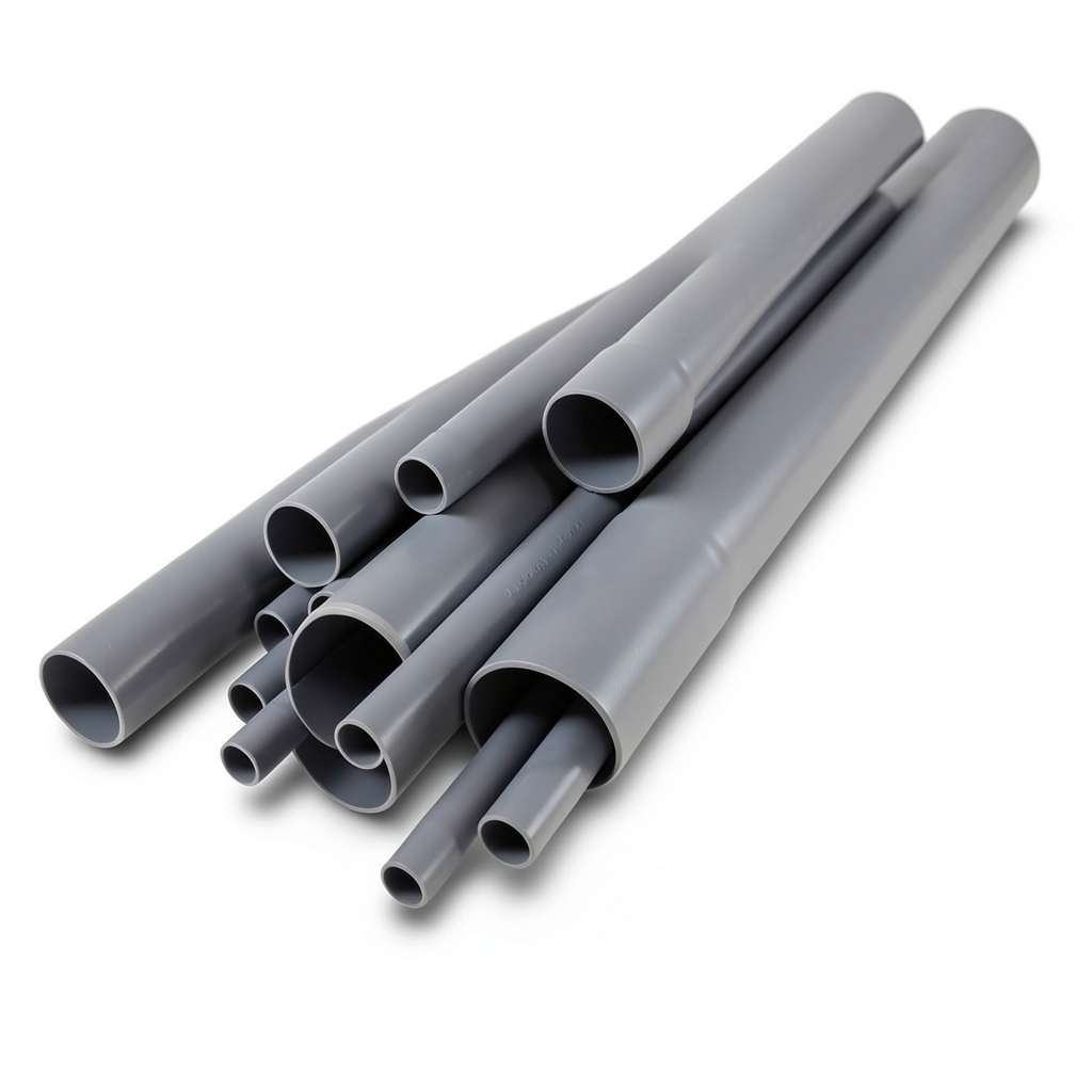 UPVC Pipes Nominal Pressure 2 Bar Outside Diameter 560 mm Thickness 4.2 mm Gray
