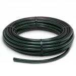 HDPE Plastic Coil Pipe  PN 3.9 Bar [PE 63] Outside Diameter 125 mm  SDR 21  Color Black with Green Stripes | Almona Factory