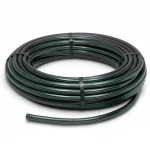 لفة أنابيب بلاستيك HDPE ضغط  3.9 بار [PE 63] قطر خارجي 140 مم  SDR 21  لون اسود مع خط اخضر | مصنع المنى