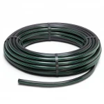 لفة أنابيب HDPE ضغط  6.2 بار [PE 63] قطر خارجي 75 مم  SDR 13.6  لون اسود مع خط اخضر | مصنع المنى