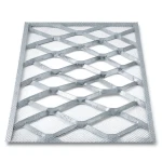 Galvanised Steel Expanded Metal Mesh Bahri Thickness 1.7 mm Width 2.44 m Length 7 m