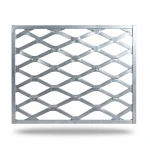 Galvanised Steel Expanded Metal Mesh Bahri Thickness 4.8 mm Width 2.44 meter Length 1 meter