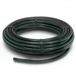 لفة أنابيب بلاستيك HDPE ضغط  6.2 بار [PE 63]  110 مم  SDR 13.6  لون اسود مع خط اخضر | مصنع المنى