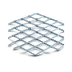 Galvanised Steel Expanded Metal Mesh Bahri Thickness 1.8 mm Width 2.44 m Length 7 m