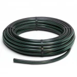 HDPE Plastic Coil Pipe  PN 6.2 Bar [PE 63] Outside Diameter 63 mm  SDR 13.6  Color Black with Green Stripes | Almona Factory