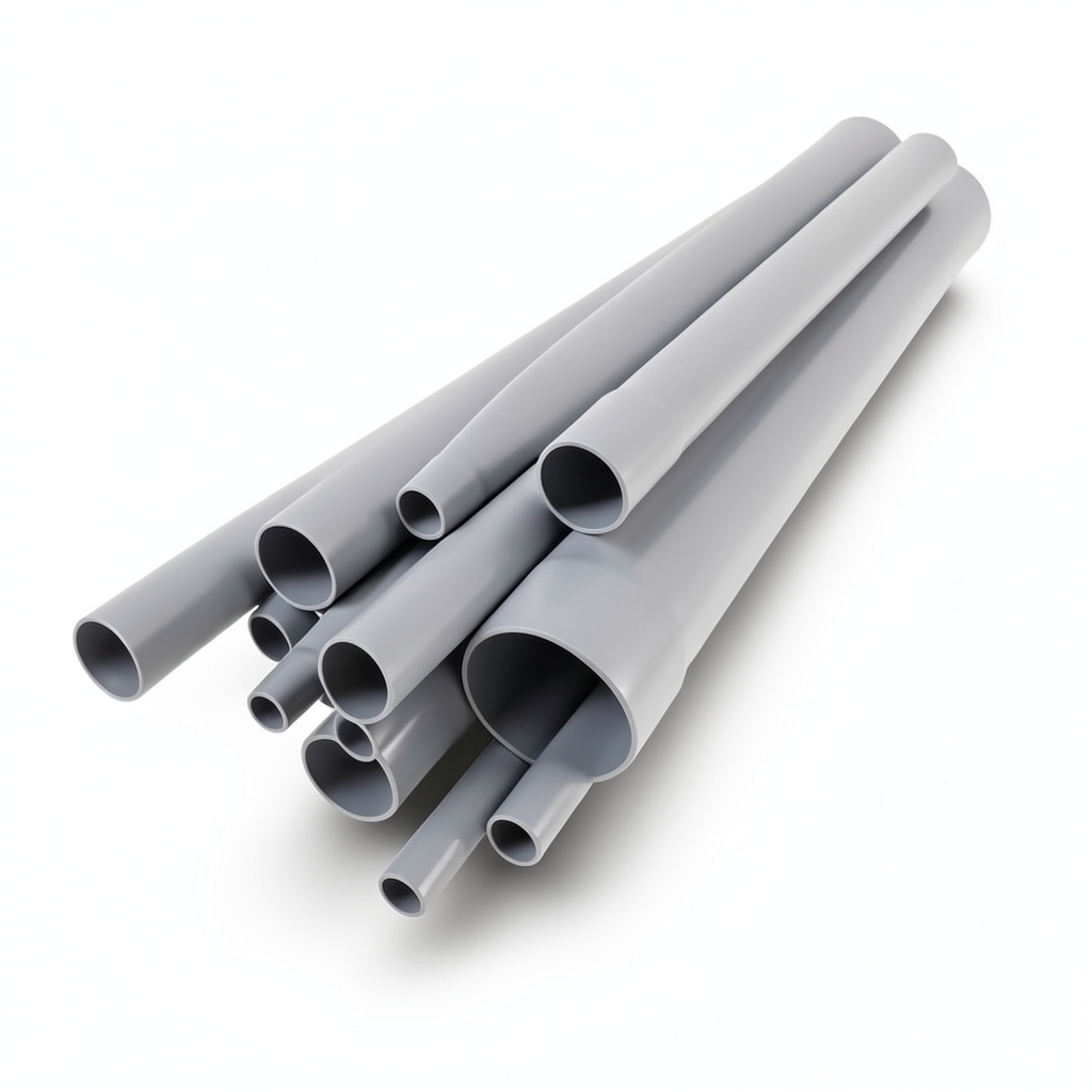UPVC Pipes Pressure 10 Bar Outside Diameter 560 mm Thickness 26.7 mm Gray