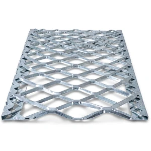 Galvanised Steel Expanded Metal Mesh Bahri Thickness 2.3 mm Width 2.44 m Length 7 m