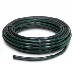 لفة أنابيب HDPE ضغط  6.2 بار [PE 63] قطر خارجي 140 مم  SDR 13.6  لون اسود مع خط اخضر | مصنع المنى