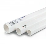 UPVC Pipes ALWatania Factory Nominal Pressure 8.6 Bar Size 3 inch Thickness 2.74 mm White 