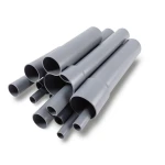 مواسير UPVC ضغط 10 بار قطر خارجي 500 مم سمك 23.9 مم لون رمادي
