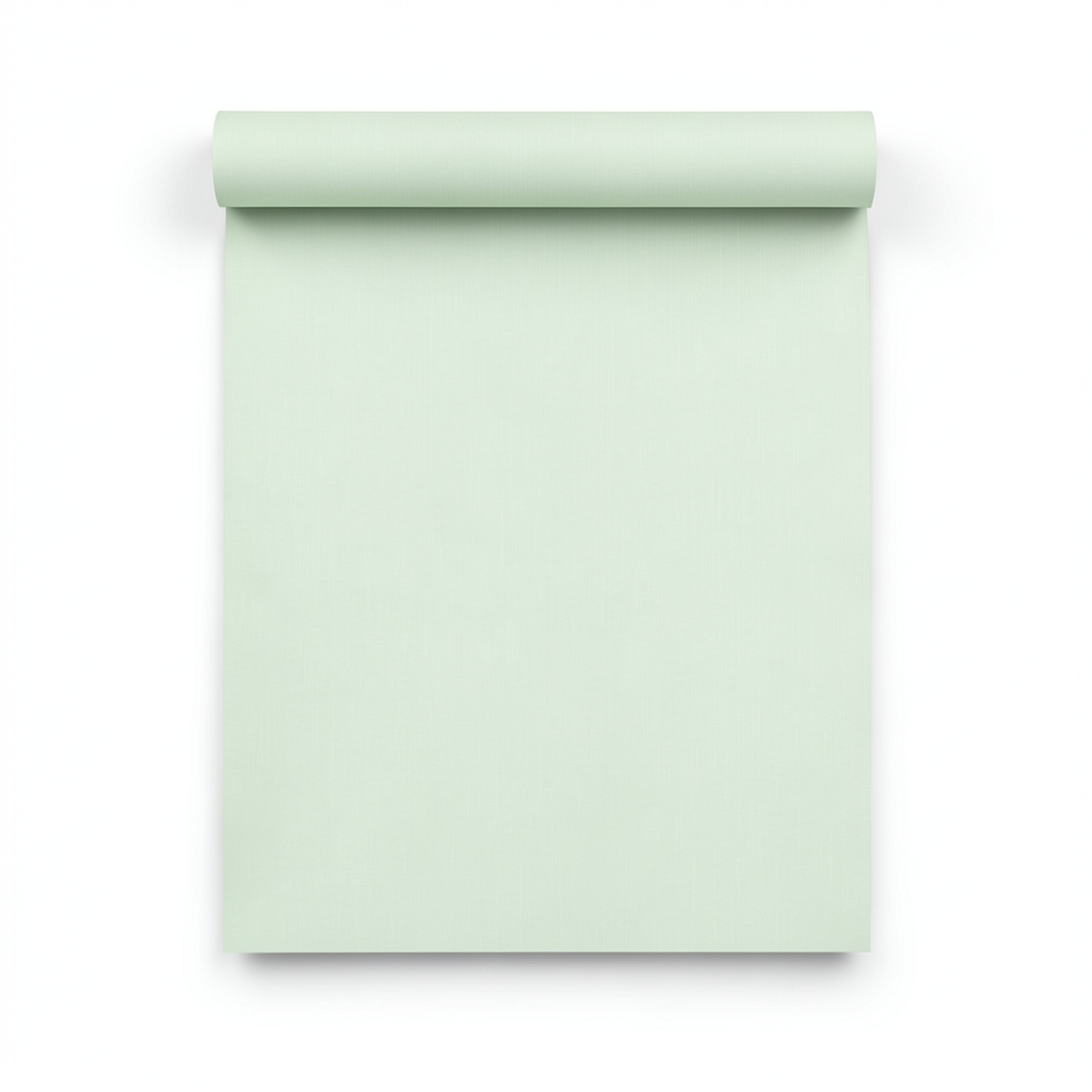 Plain Wallpaper Pale Green 10m x 0.53m, Model 10004-18