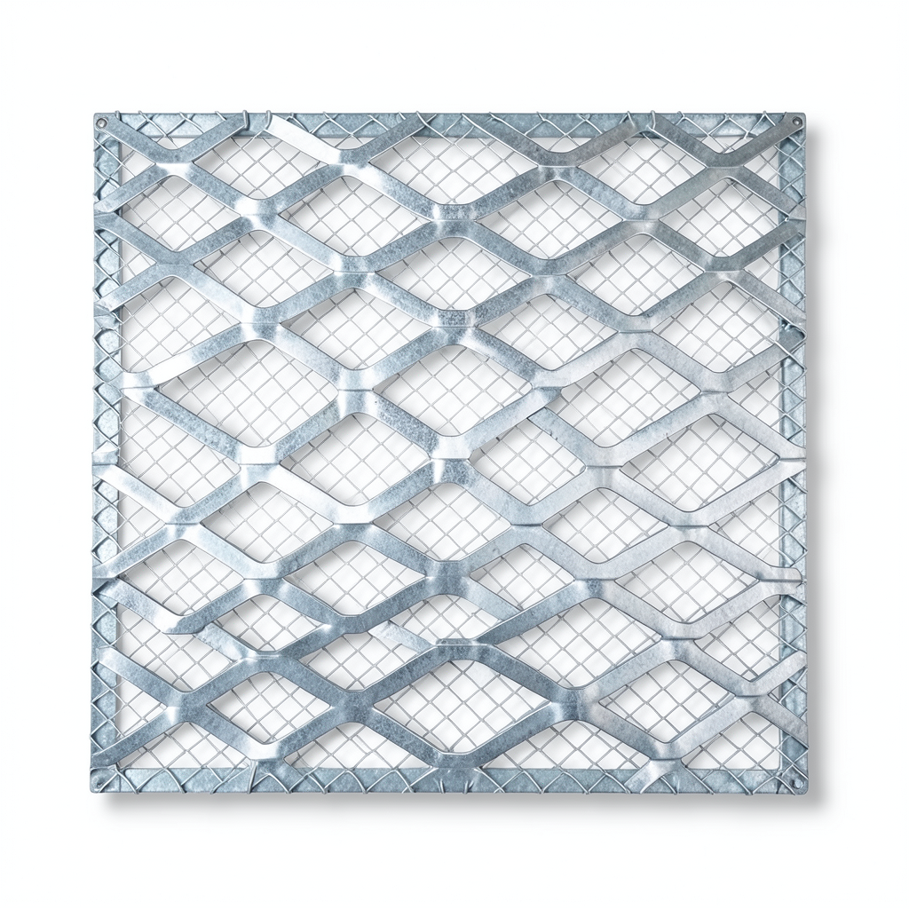 Galvanised Steel Expanded Metal Mesh Bahri Thickness 6 mm Width 2.44 m Length 1 m