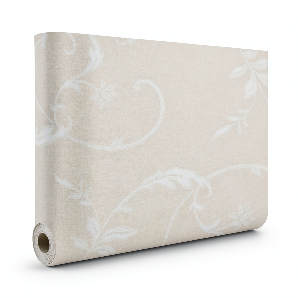 Italian Wall Decoration 10m x 1.06m Beige Color, Model 7651