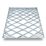Galvanised Steel Expanded Metal Mesh Bahri 3 mm Thickness 2.44 m Width 2 m Length