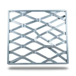 Galvanised Steel Expanded Metal Mesh Bahri Thickness 3.8 mm Width 2.44 m Length 2 m