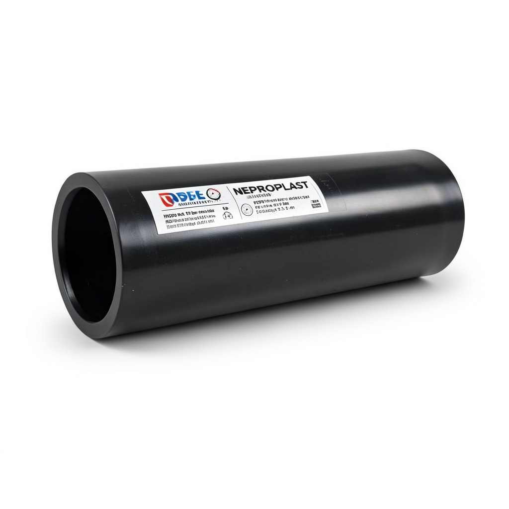 مواسير HDPE PE 100 ضغط 4 بار قطر خارجي 500 مم سمك 12.3 مم لون اسود | نيبروبلاست